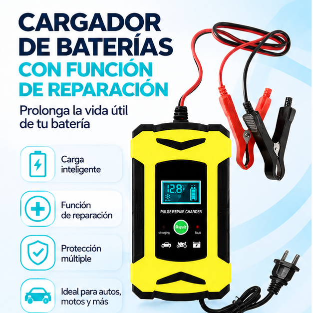 Cargador Inteligente de Baterías 12V