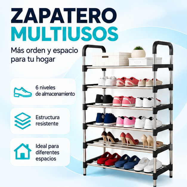 Zapatero Organizador de 6 Niveles