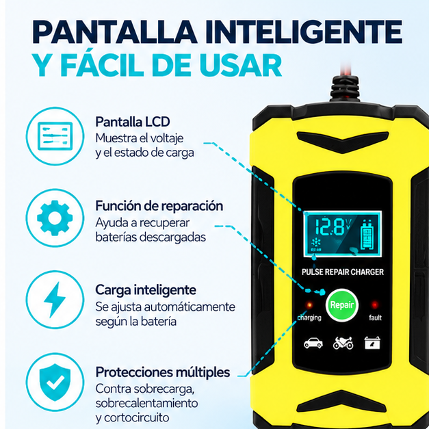 Cargador Inteligente de Baterías 12V