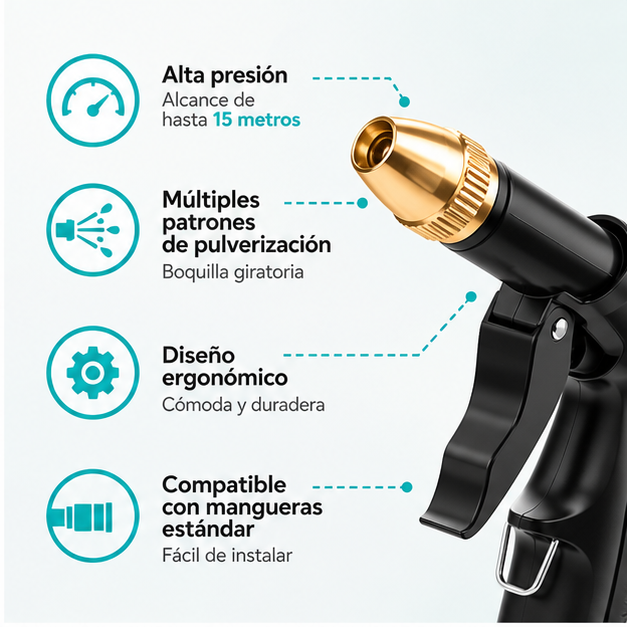 Pistola Pulverizadora de Alta Presión