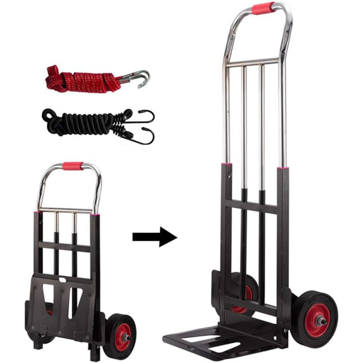 Carro flexible plegable con capacidad de 100 kg