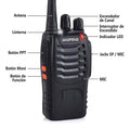 Par de radios walkie talkie de largo alcance