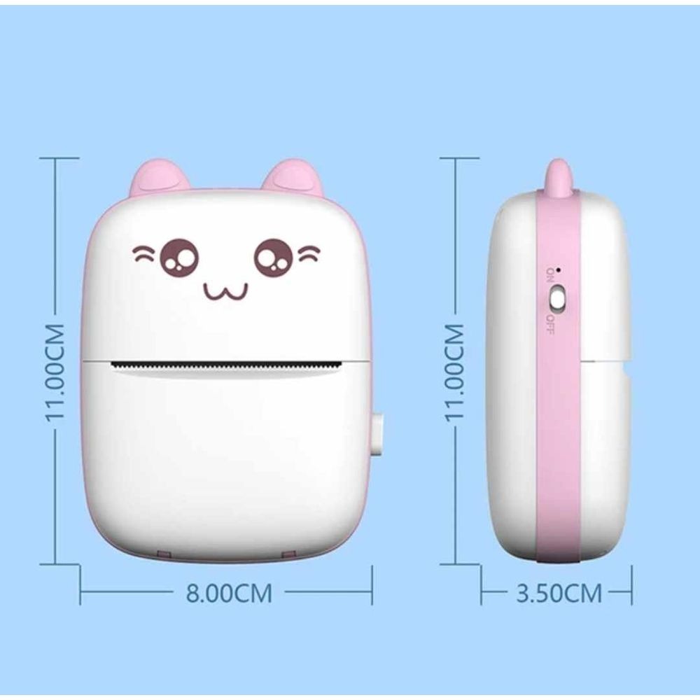 Mini impresora térmica kawaii portátil
