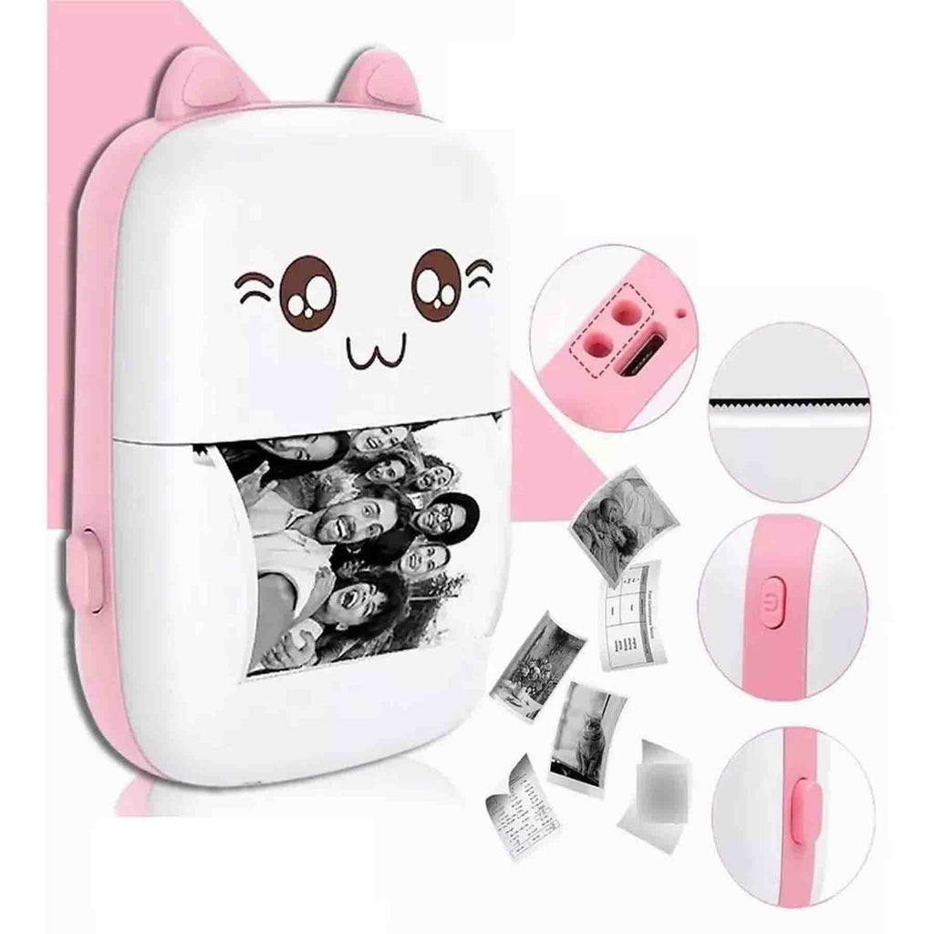 Mini impresora térmica conectada a un celular