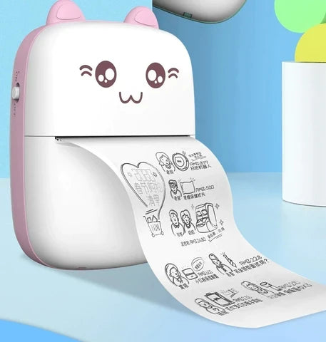 Etiquetas y notas impresas con la mini impresora térmica