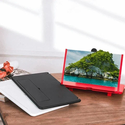 Amplificador de pantalla plegado y portatil