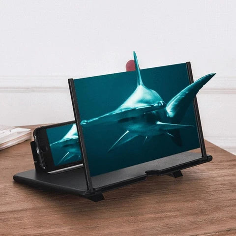 Amplificador de pantalla usado para ver videos