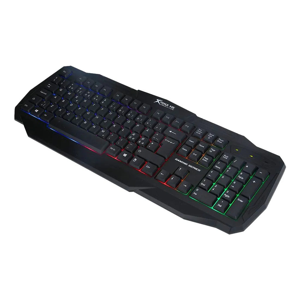 Teclado gamer conectado por cable USB