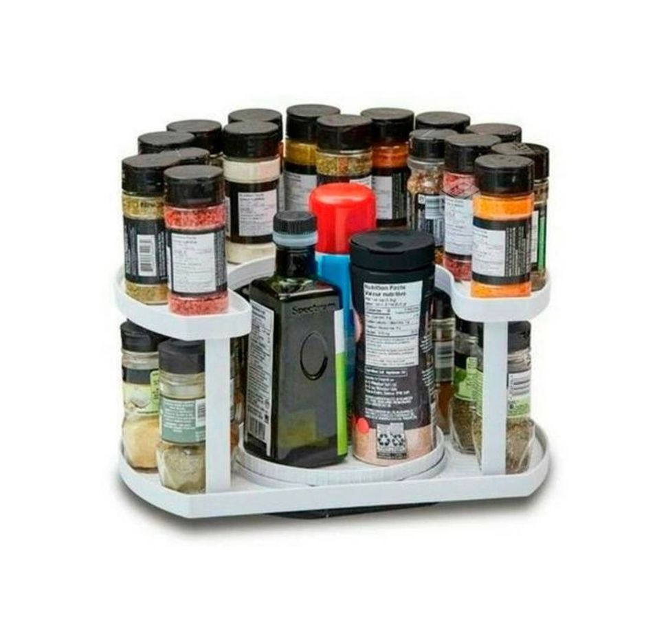 Organizador giratorio Maximize sobre la encimera de cocina