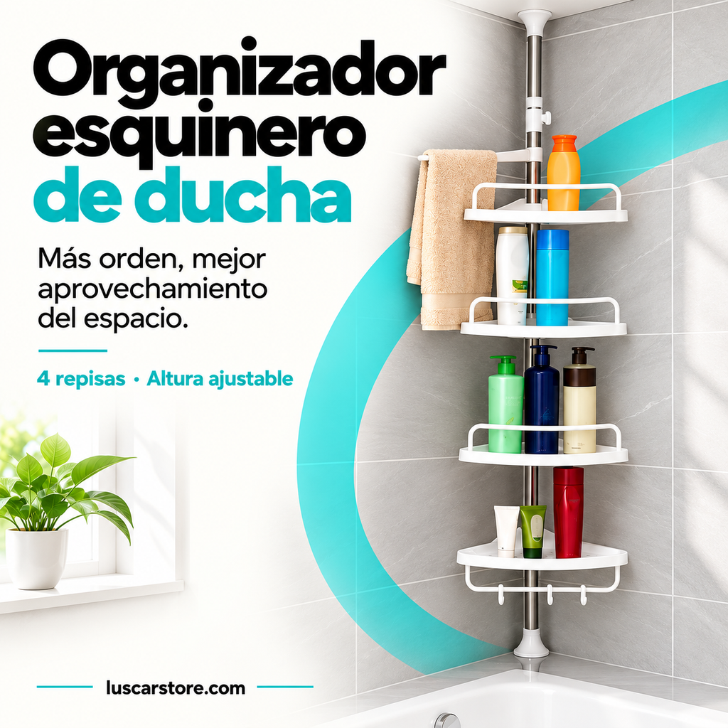 Organizador Esquinero de Ducha Ajustable