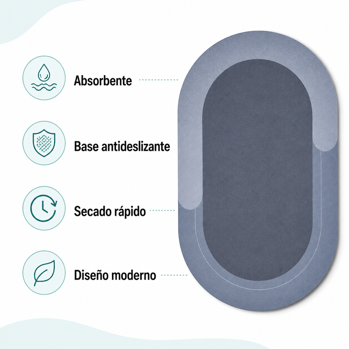 Alfombra de Secado Rápido — beneficios