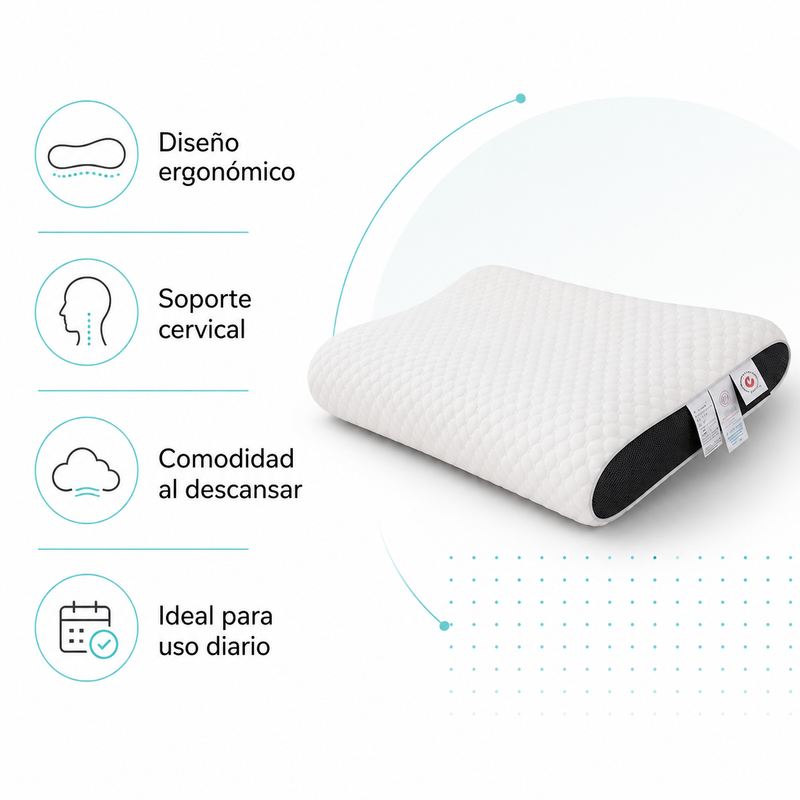 Almohada Cervical Ortopédica de Fibra de Soya