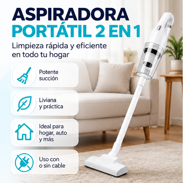 Aspiradora Portátil 2 en 1