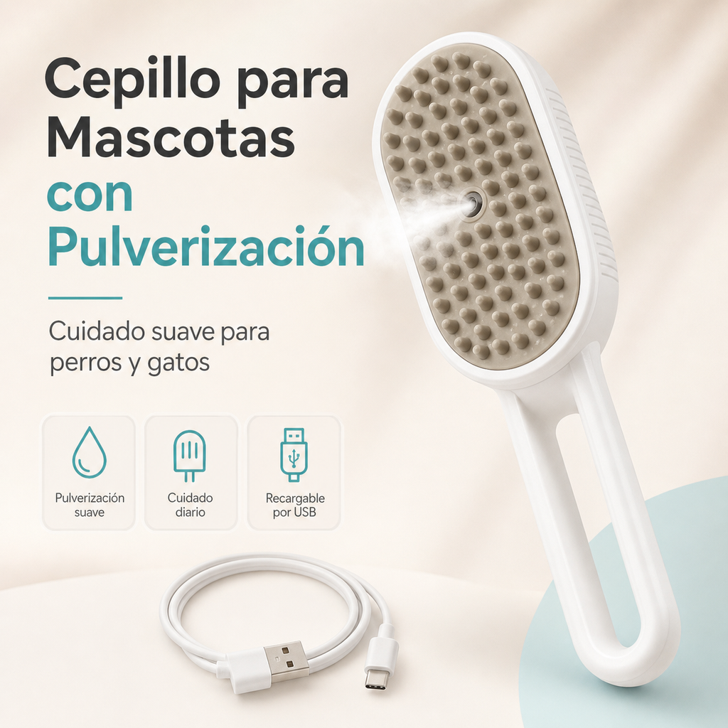 Cepillo a vapor para mascota - portada