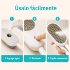 Cepillo a vapor para mascota - guía