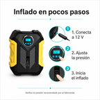 Compresor de Aire Digital Portátil para Auto — guia