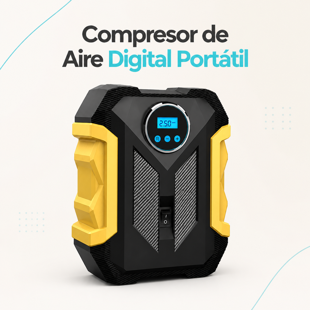 Compresor de Aire Digital Portátil para Auto — portada
