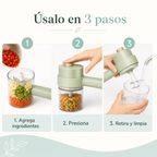 Cortador de verduras inalámbrico - guía