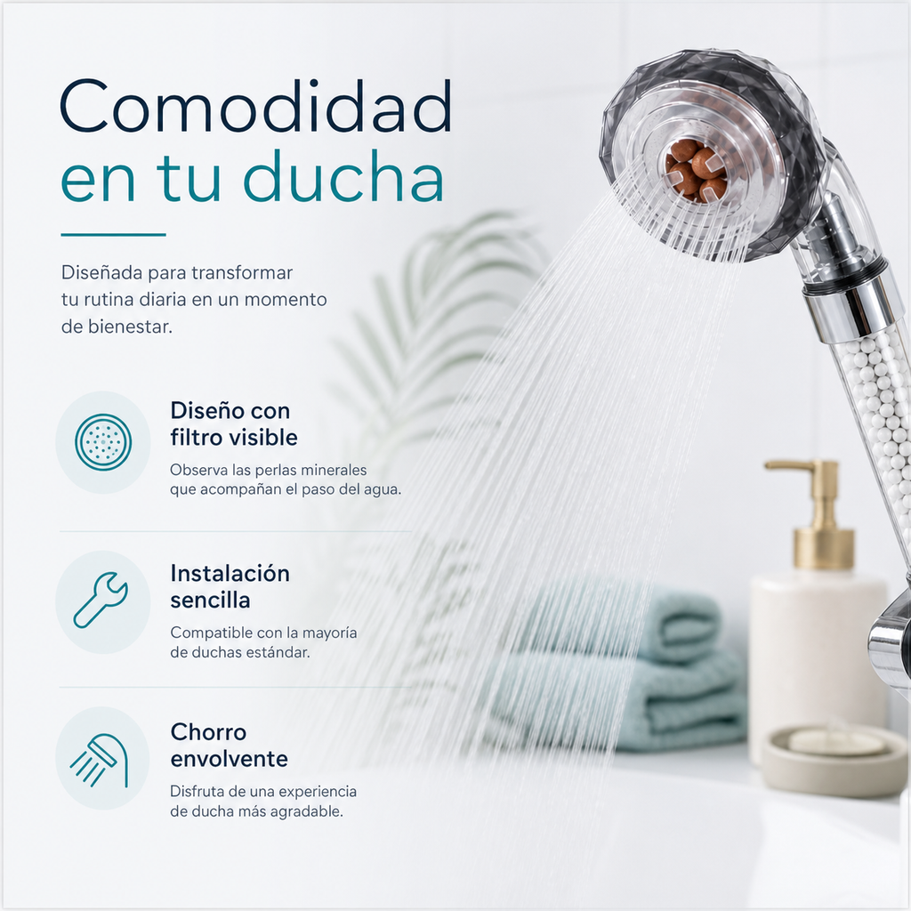 Ducha con efecto spa - beneficios