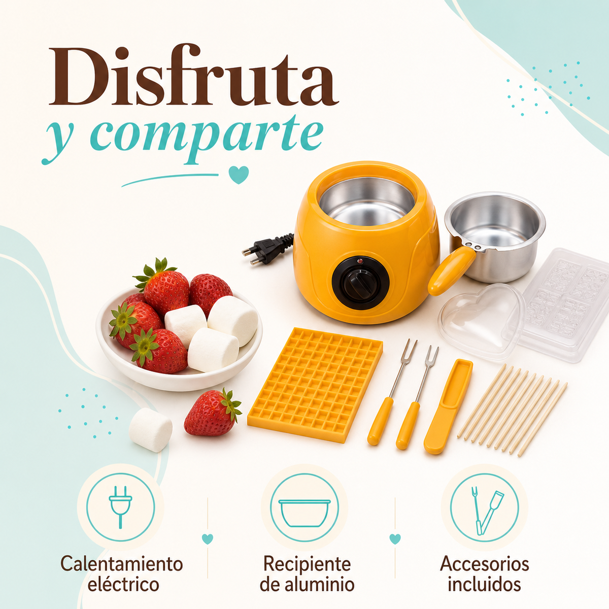 Fondue de chocolate eléctrica - beneficios
