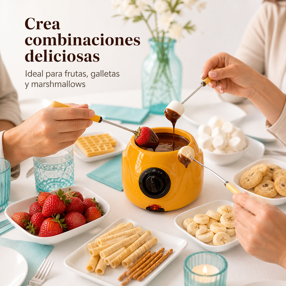 Fondue de chocolate eléctrica - uso
