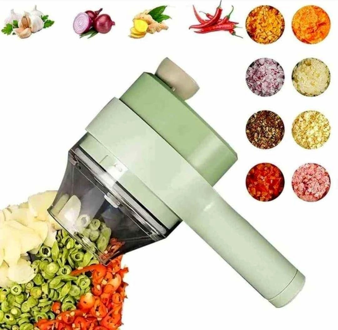 Cortador de verduras inalámbrico eléctrico con variedad de accesorios