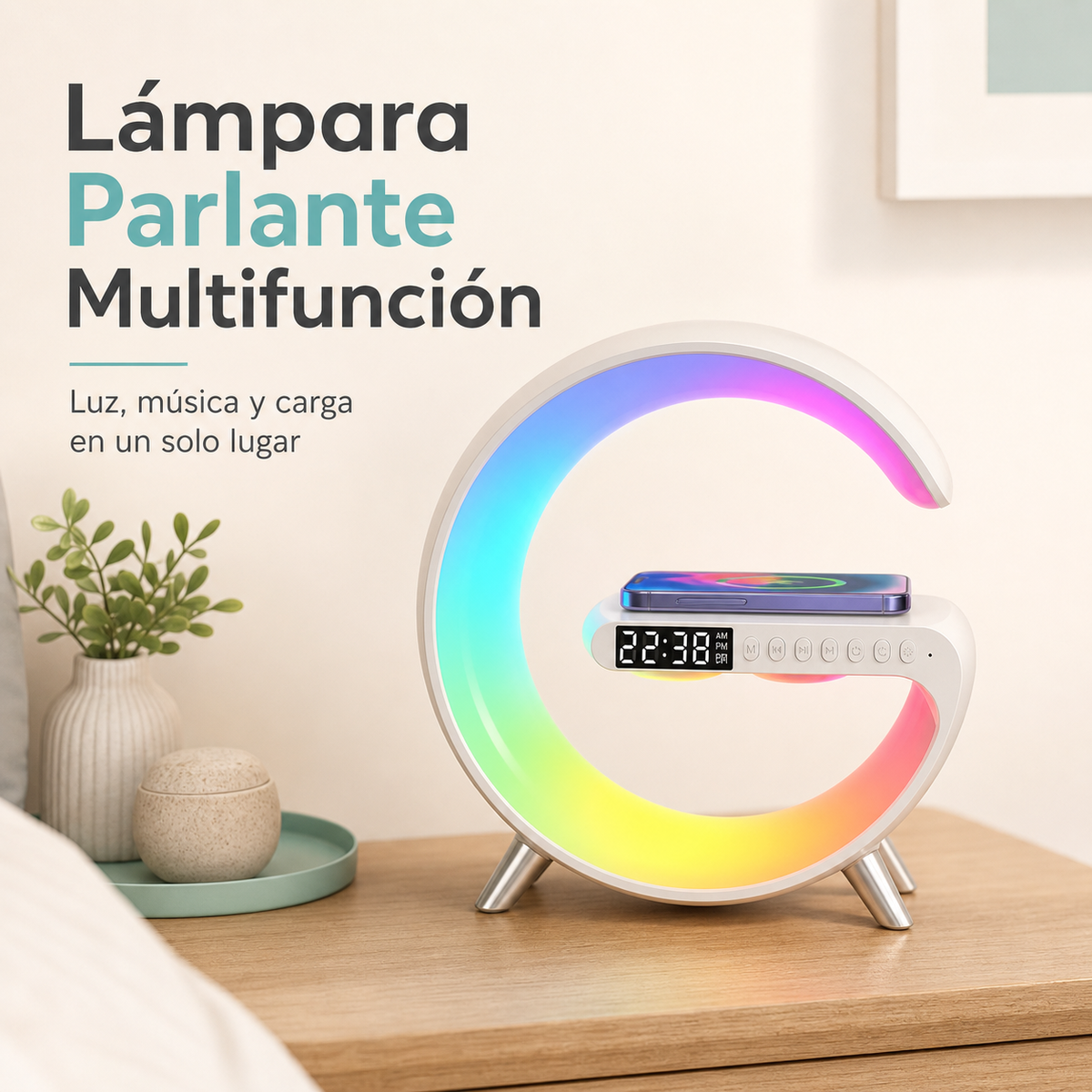 Lámpara parlante multifunción - portada