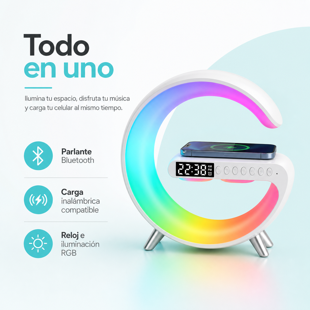 Lámpara parlante multifunción - beneficios