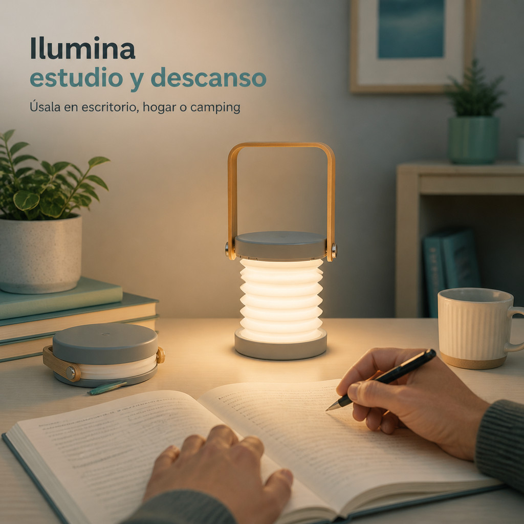 Lámpara Recargable Plegable - Uso
