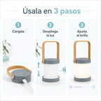 Lámpara Recargable Plegable - Guía
