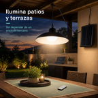 Lámpara colgante solar LED - uso