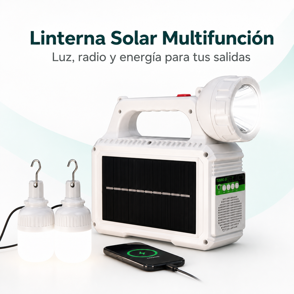 Linterna Solar con Radio - Portada