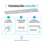 Guía de instalación de la barra LED