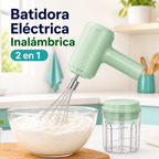 Batidora eléctrica inalámbrica 2 en 1
