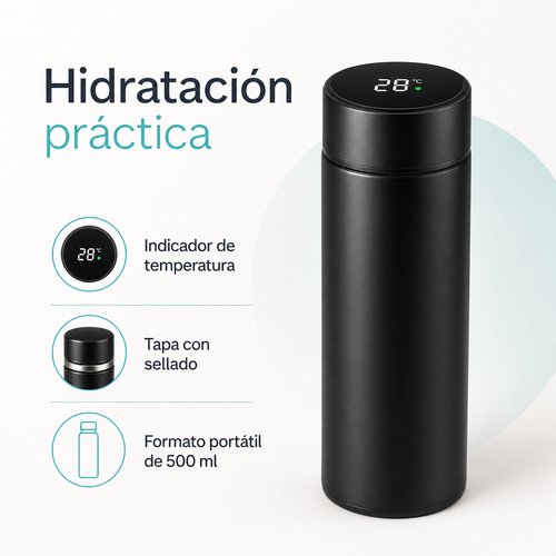 Botella Térmica de Aluminio, 500 ml - beneficios