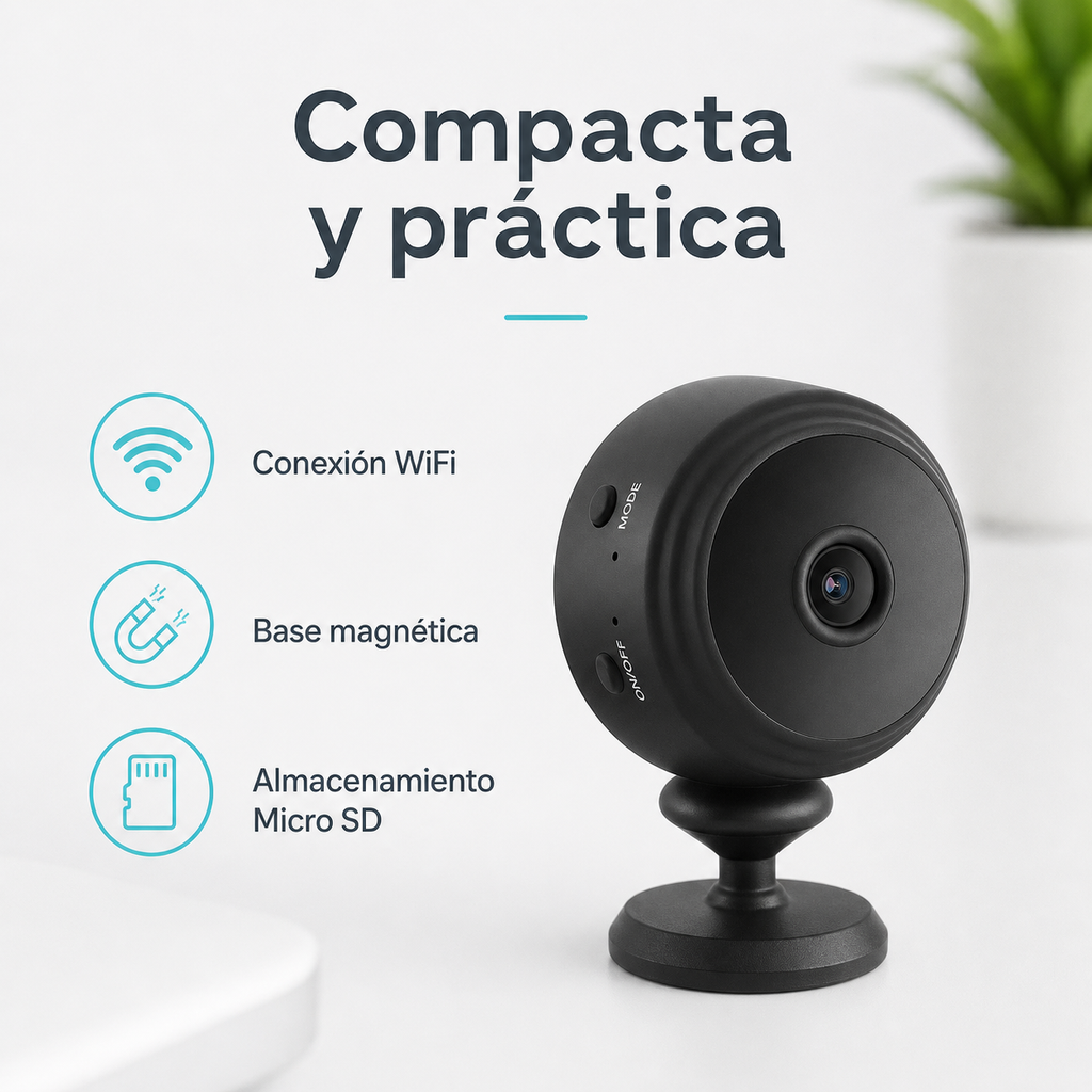 Cámara Mini Espía WiFi - beneficios