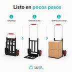 Carro Plegable Multiuso, Capacidad 100 kg - guia