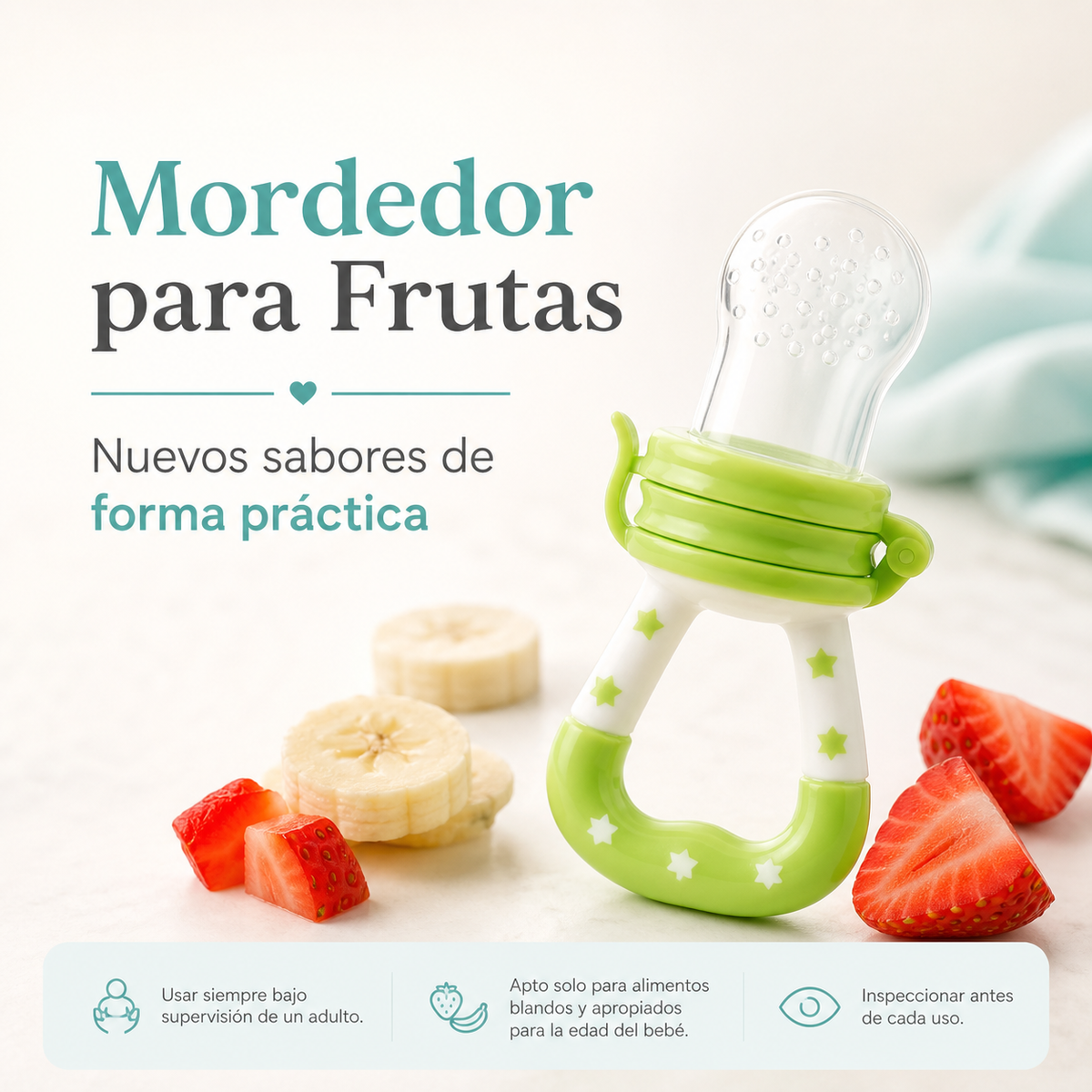 Chupete mordedor para frutas - portada