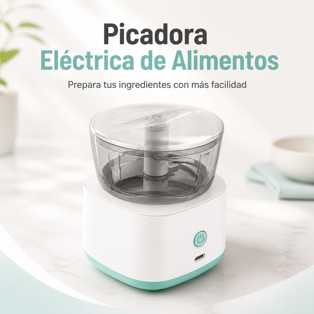 Picadora eléctrica de alimentos - portada