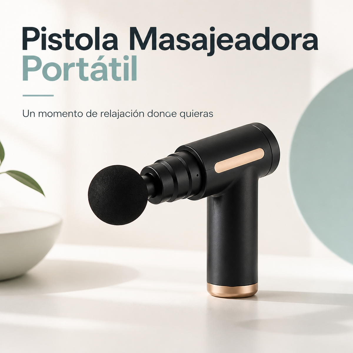 Pistola masajeadora portátil - portada