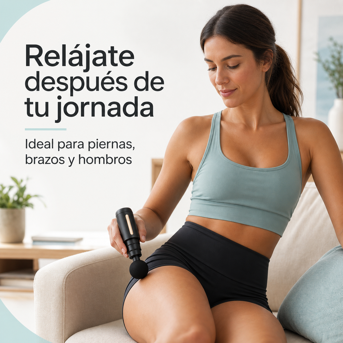 Uso de la pistola masajeadora portátil