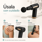 Guía de uso seguro de la pistola masajeadora
