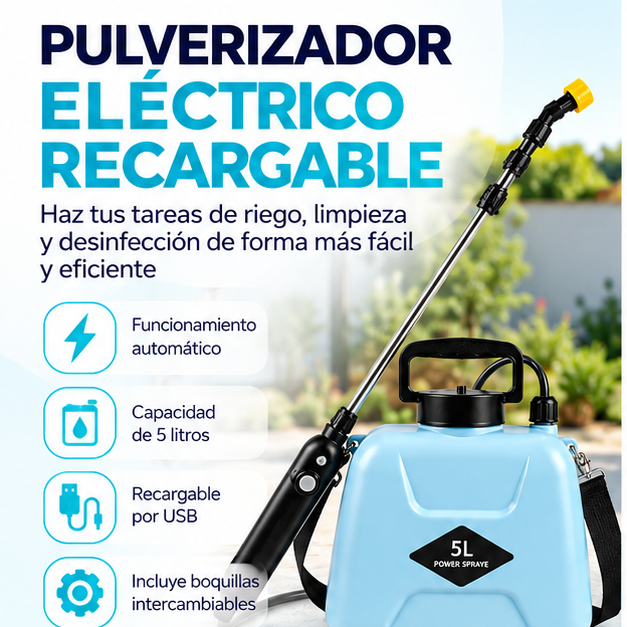 Pulverizador Eléctrico Recargable
