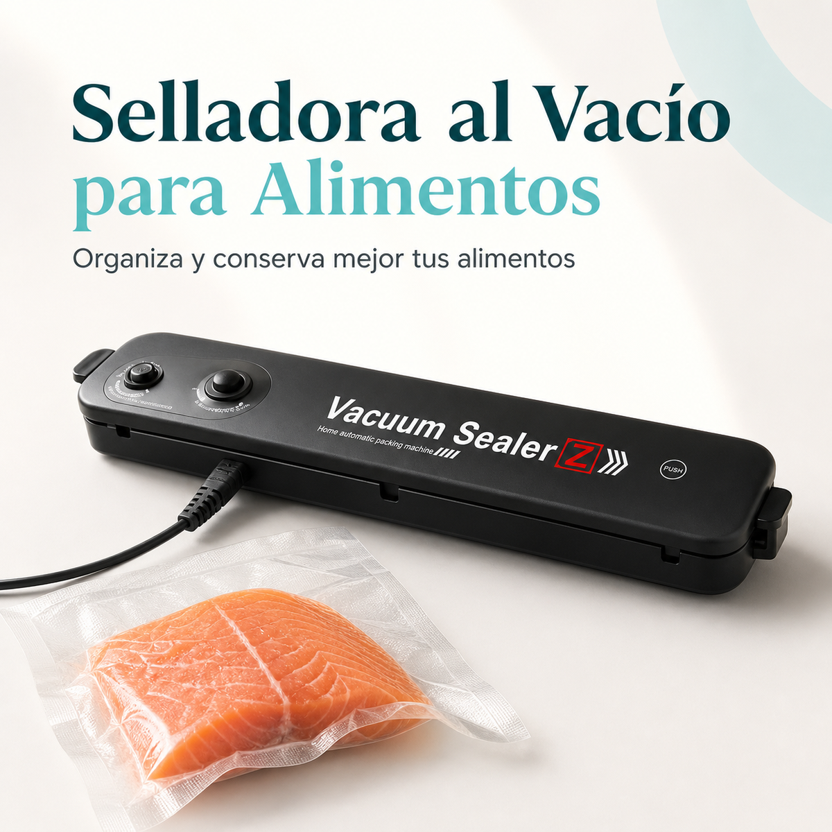 Selladora al vacío para alimentos - portada