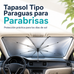 Tapasol tipo paraguas para parabrisas - portada