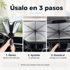 Guía de uso del tapasol tipo paraguas