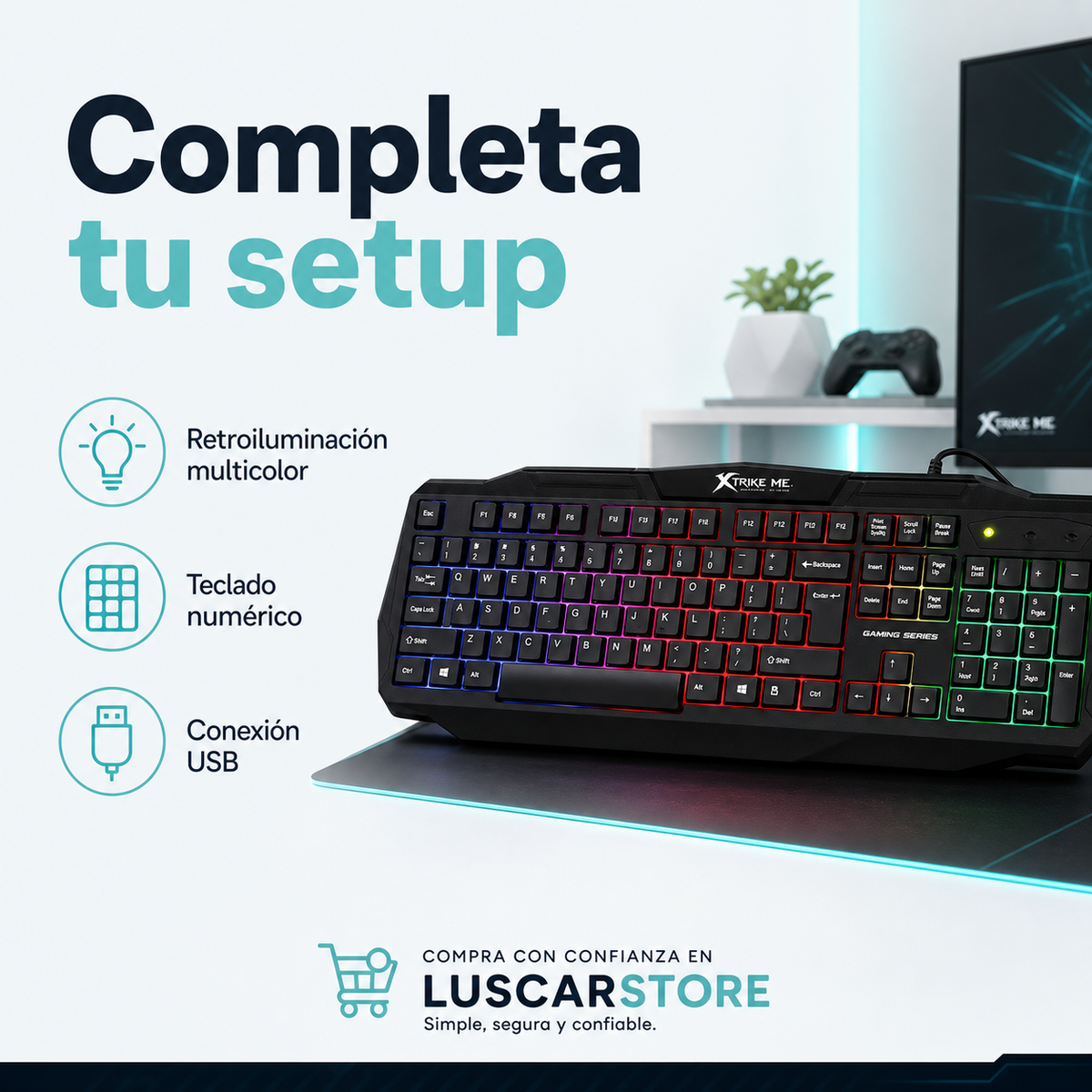 Beneficios del teclado gamer Xtrike Me